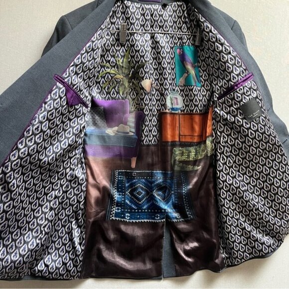 Ted Baker 2 button blazer/ pants suit set Sz XL/ 36R - Picture 3 of 16